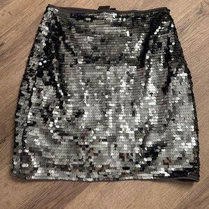 Free Press charcoal gray silver sequin mini skirt size small women’s skirt